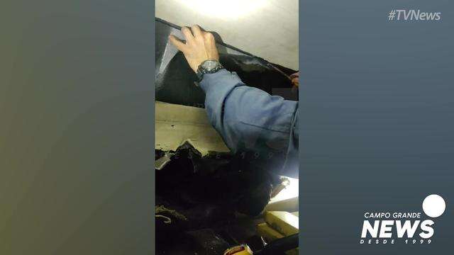 Cocaína encontrada escondida em caminhão