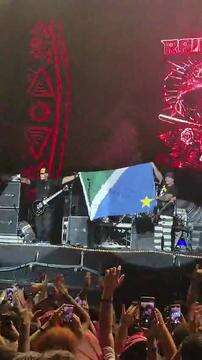 Digão com a bandeira sul-mato-grossense