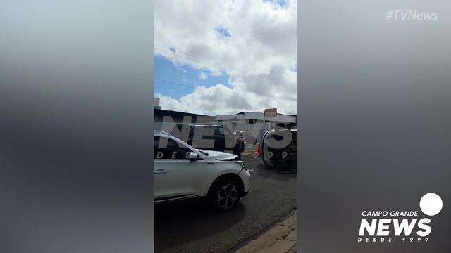 Transito após acidente na Rua Ceará