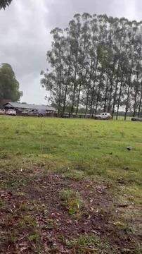 Forças de segurança, Funai e representantes do MPI na fazenda 