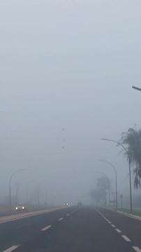 Nevoeiro na saída para Três Lagoas 