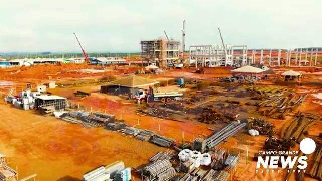 Canteiro de obras da Arauco