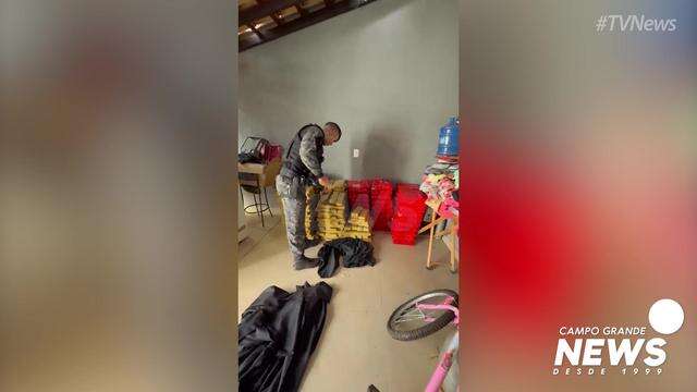 Droga encontrada em residência na Vila Popular